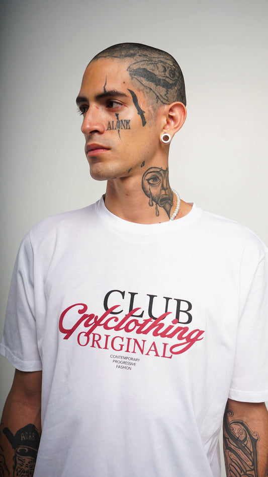 Camiseta Fit Regular CPF Club - Blanca