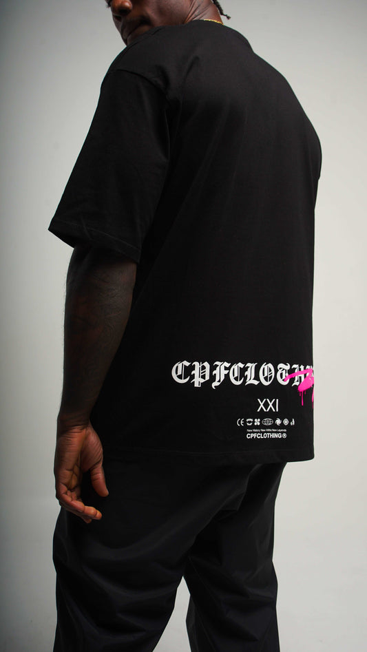 Camiseta Oversized CPF XXI - Negra